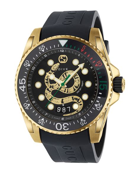 gold watch mens gucci